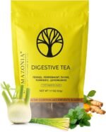 D’Amazonia Digestive Tea | Award Winner | 100% Natural Herbal | 10 Ingredients, Turmeric, Fennel and Peppermint – Pack of 15 Pyramid Tea Bags | Digest Tea - Image 2