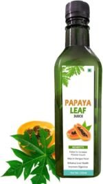DK Papaya Leaf Juice | 100% Pure & Natural | Supports Platelet Count | Promotes Healthy Skin & Hair | Immunity Booster | 900ml (450ml x 2 Bottles) - Image 2