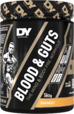 DY Nutrition - Blood and Guts Pre Workout Powder, 380g (Mango) - High Strength Preworkout with 350mg Caffeine, Citrulline Malate, Beta Alanine, Arginine AKG, L-Tyrosine, Vitamin B3 for Men & Women - Image 2