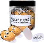Daily Affirmation Potato Card Jar, Positive Messages Mini Emotional Support Card Inspirational Jar Gift for Friends and Family Cheering Up - Image 2