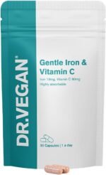 Daily Gentle Iron & Vitamin C | Healthy Immune System and Energy | 30 Vegan Capsules | One-A-Day | DR.VEGAN - Image 2