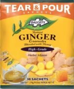 Dalgety Tear & Pour Instant Ginger Granules Herbal Infusion Sachets 270g Packet (Total 30 Sachets)100% Natural, Caffeine Free Tea; Delicious and Packed with Unique Health Benefits - Image 2