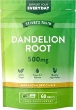 Dandelion Root Tablets | 500mg | High Strength Dandelion Extract | Taraxacum Officinale 5:1 Extract | 60 Vegan Tablets | Nature's Truth - Image 2
