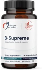 Designs for Health Methylated Vitamin B Complex - Vitamin B Supplements with B12 Vitamins, B1, B3, Niacin, B6, Folate & Biotin - Methylated Multivitamin for Metabolic + Heart Health (120 Capsules) - Image 2