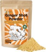 Detox Organica Ginger and Turmeric Shot Powder 100g- Ginger Shots with Orange, Cayenne & Black Pepper, Vitamin C and Zinc | Natural Ingredients, No Added Sugar - Mix with Water or other Drinks - Image 2