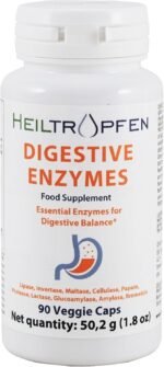 Digestive Enzymes | 90 Veggie Capsules | Food Supplement | Heiltropfen® - Image 2