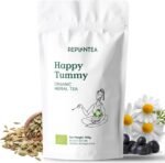 Digestive Tea Organic Happy Tummy 100g (50 Cups) Calming Digestive Tea, Green Rooibos, Chamomile, Rose Hip, Dandelion, Cranberry, Fennel REPLANTEA - Image 2