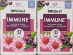 Diplomat Immune Herbal Tea – 2 x 20 Bags – Blackberry Leaves, Elderberries & Echinacea – Caffeine Free Blend with Vitamin D - Image 2
