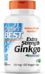 Doctor's Best, Extra Strength Ginkgo, 120mg, 120 Vegan Capsules, Vegetable, Gluten-Free, SOYA-Free, Vegetarian - Image 2