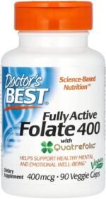 Doctor's Best - Fully Active Folate 400 with Quatrefolic | Support for Cardiovascular Health and The Nervous System - 90 Capsules - Image 2