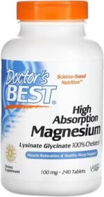 Doctor's Best - High Absorption Magnesium | Supports Muscle and Nerve Function - 240 Tablets - Image 2