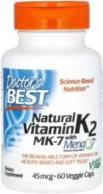 Doctor's Best - Natural Vitamin K2 MK7 with MenaQ7 | Supports Bone Health - 45mcg, 60 Vegan Capsules - Image 2