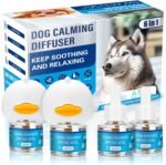 Dog Calming Pheromones Diffuser 3 in 1 Kit Appeasing Pheromone Diffuser to Calm (2 Plug in+4 Pack 48ml Refill) for Anxiety Relief Reduce Aggression Fighting Barking Stress 120 Day Supply(Tasteless) - Image 2