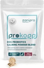 Dog Calming Supplements, Probiotics & L- tryphtophan Powder for Anxious Dog, Stress and Anxiety for Dogs Support, Fireworks, Car Travel, Long Term Relaxation Treatment - Beef Flavour, 100g - Image 2