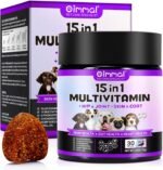 Dog Multivitamin Chewable,15-in-1 Dog Vitamins & Supplements,Pet Joint Support Health- Skin, Coat Heart, Hips, Joints,Digestion & Immune System,for All Ages All Breeds(30 Chews Duck Flavor) - Image 2