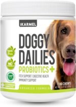 Doggy Dailies Probiotics for Dogs - Canine Supplements for Digestive and Immunity Support - Skin Health and Itch Support - Vitamin Treats - Veterinarian Formulated Probiotic - Image 2