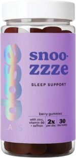 Dose Delicious Snooze Sleep Support Gummies (30 x 2 Servings) | Zero Sugar | Vegan Natural Berry Flavoured | Gluten & Lactose Free | with Vitamins B6, Saffron, Chamomile & Lemon Balm | 1 Month Supply - Image 2
