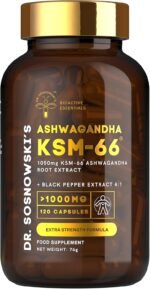 Dr. Sosnowski's BioActive KSM-66 Ashwagandha Capsules | 1050mg KSM-66 Ashwangandha with Black Pepper Extract, Extra Strength Formula (120 Capsules) - Image 2