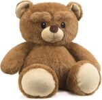 Dreamegg Microwavable Teddy Bear Heating Pad, Heat Pad for Pain & Stress Relief, Heatable Weighted Plush with Ceramic Bead Filling, Washable Cover, Safe & Comforting Gift for Women & Kids - Image 2