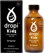 Dropi Kids Omega 3 Fish Oil Liquid - Maximum Strength Omega-3s EPA, DHA, Vitamin A & D - Extra Virgin Cod Liver Oil Food Supplement - Immune System, Brain Health & Joint Support - Original 110ml - Image 2