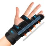 EASICUTI Finger Splint, Ring or Pink Finger Support Brace Immobilizer Straightening Arthritis Pain Relief Boxer's Fracture Tendonitis Broken Mallet Trigger Fingers, Fits for Left or Right Hand, M - Image 2