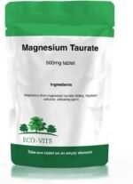 ECO-VITS Magnesium TAURATE (500MG) 120 TABS. Recyclable Packaging. Sealed Pouch - Image 2