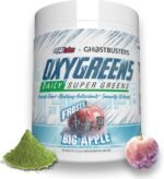 EHPlabs x Ghostbusters: Frozen Empire: OxyGreens, Super Greens Powder Superfood - Spirulina Powder & Greens Supplements with Prebiotic Fibre, Antioxidants & Immunity Support, Frosty Big Apple 30 Serve - Image 2