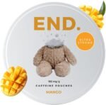 END. Mango Caffeine Pouches | Natural Energy Boost, Zero Sugar, 15 Pouches Per Can, Perfect for Sports, Fitness, Gaming & Work - Image 2