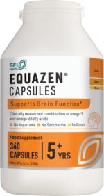 EQUAZEN Family Capsules | Omega 3 & 6 Fish Oil Supplement | Supports Brain Function | Blend Of DHA, EPA & GLA | Suitable Children 5+ To Adults | 360 Capsules - Image 2