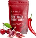 EXALT Firestarter - Daily Energy & Pre Workout Complex with 100% Natural Ingredients - 150mg Natural Caffeine from Kola Nut, Guarana & Coffee Extract - Cherry & Pomegranate & Chilli - 125g - Image 2