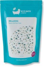 Eco Bath London Relaxing Lavender Epsom Salt Bath Soak - Pouch 1000g, Magnesium Bath Salt Infused with Lavender Essential Oil, Epsom Bath Salts for Relaxation - Image 2