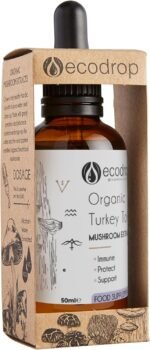 Ecodrop Organic Turkey Tail Mushroom I 50ml I Double Extract Liquid Tincture Turkey Tail Supplement I Heavy Metal-Free, Nordic Sourced, & Fully Traceable I Manufactured in Finland - Image 2