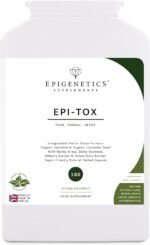 Epi-Tox | 450mg Herbal Detox Supplement | Organic Spirulina & Coriander + Barley, Dulse Seaweed & Bilberry | 180 Vegan Capsules UK Made | 1 Daily (6 Months) - Image 2