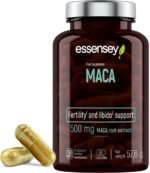 Essensey MACA Root Extract Capsules - 90 Capsules, Fertility & Potency Support, Vegan-Friendly Supplement - Image 2