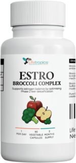 Estro Broccoli Complex - Estrogen Balance Supplement - 500mg Broccoli and Calcium D-Glucarate - 90 Vegetable Capsules - Image 2