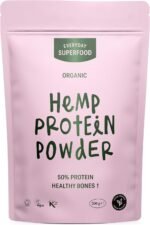 Everyday Superfood Organic Hemp Protein Powder 200g, 50% Protein Content, Raw, Cold Pressed Hemp Seeds, Vegan Protein Powders - Image 2