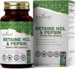 Ezyleaf Betaine HCL with Pepsin 650mg | 120 Vegan Capsules | Betaine Hydrochloride with Pepsin | Digestive Enzyme Supplements | No Artificial Ingredients | ISO Certified, Gluten Free Non-GMO | UK Made - Image 2