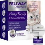FELIWAY Optimum 30 Day Cat Calming Odourless Plug In Pheromone Diffuser Starter Kit, 48ml - Helps Solve Signs of Stress in Cats & Kittens, Veterinary Recommended, Drug-free, Clinically Proven - Image 2
