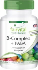 Fairvital | B-75 PABA (para-aminobenzoic Acid) - Bulk Pack for 3 Months - Vegan - high dose - 90 Capsules - Vitamin B Complex - Image 2