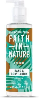 Faith In Nature Natural Coconut Hand and Body Lotion, Hydrating, Vegan and Cruelty Free, No SLS or Parabens, 400 ml - Image 2