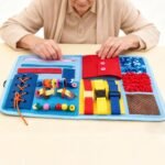 Fidget Blanket For Kids , Supports Memory, 49×31cm, Fidget Blanket, Calming Sensory , Fine Motor Skill Development, For Stress Relief, Focus Support - Image 2