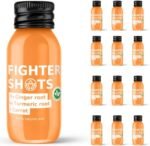 Fighter Shots Ginger Turmeric Shots (Vegan/12x60ml) | Fresh & Fiery Ginger Shots for Immune Support | Boosts Energy | 100% Natural/No Nasties | Rich in Antioxidants | Packed with Vitamin C - Image 2