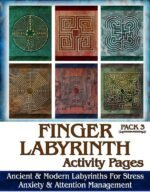 Finger Labyrinth Activity Pages Pack 3: Focus Tools for Stress, Anxiety & Attemtion Management - Image 2