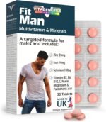 FitMan High Strength Multivitamin & Minerals | 30 Tablets| with Zinc, Iron, Biotin, Vitamin D, Magnesium, B-Complex & More! UK Made Supplement for Men - Image 2