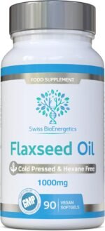 Flaxseed Oil Capsules 1000mg – 90 Vegan Soft Gels - High in Omega 3, 6, 9 - Made with only Cold Pressed, Hexane Free Flax Seed - Manufactured in The UK - Image 2
