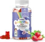 Flebo Kids Multivitamin Gummies (3-12 Years) - Kids Vitamins Gummies (30) - Vitamin A,B6,B12,C,D and E - Chewable Childrens Vitamins for Immunity, Bone Health & Energy Support - Strawberry Flavour - Image 2