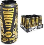 Furocity Sugar Free Energy Drink, Tropical Thunder, 157mg Caffeine, Low Calorie, Zero Sugar, High in Vitamins C, B6, B12, Taurine, Vegan, 12 x 500ml Cans - Image 2