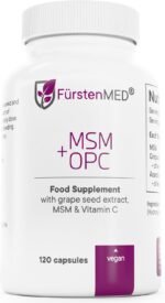FürstenMED® MSM + OPC Capsules - Strong Antioxidant Supplement - Highly Dosed with 1710mg MSM, 450mg OPC & Vitamin C per Daily Dose - 120 Vegan Capsules - Image 2
