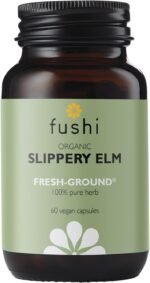 Fushi 90142 Organic Slippery Elm Capsules, 60 Caps Fresh-Ground Whole Food Soothing & Healing Action Supports Stomach Indigenously Sourced Ethical & Vegan - Image 2