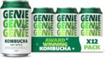 GENIE LIVING DRINKS - Dry Apple Kombucha Drink, Delicious Soft Drinks, Fermented 10 Days for Gut Health, 100% Vegan, No Sweeteners, No Nasties, Made in the UK, Natural Energy, 12 x 330ml Cans - Image 2